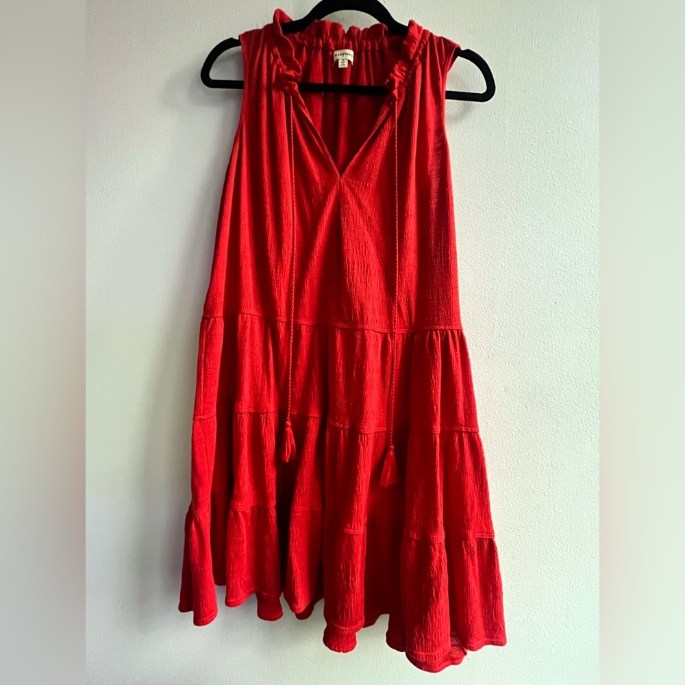 Max Studio Textured Tiered Dress